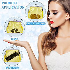 3 шт. 3-х цветный прозрачный ПВХ кошелек для мелочи&nbsp;ABAG-GF0001-14