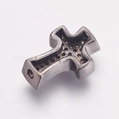 Perline zirconi micro pave  in ottone&nbsp;ZIRC-G087-28