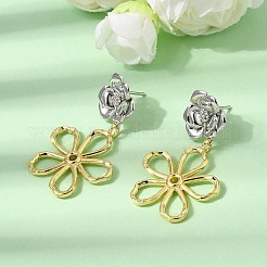 Boucles d'oreilles pendantes en laiton&nbsp;EJEW-G471-18GP