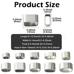 40 шт. 10 стиля 201/304 нержавеющая сталь скользящая подвеска&nbsp;STAS-CJ0003-16
