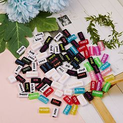 200 г 4 стиля прозрачные акриловые бусины&nbsp;MACR-SZ0001-16