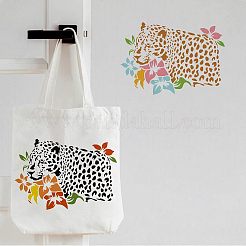 Grands modèles de pochoirs de peinture de dessin réutilisables en plastique&nbsp;DIY-WH0202-226