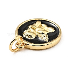 Латунь эмаль подвески&nbsp;KK-G416-38G-02