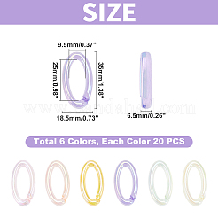 Olycraf прозрачные акриловые соединительные кольца&nbsp;TACR-PH0001-19