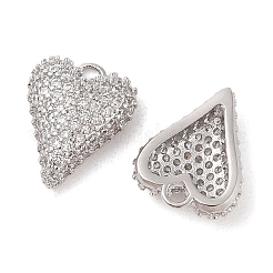 Messing micro pave klare zirkonia anhänger&nbsp;KK-S388-01P-01
