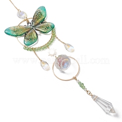 Attrape-soleil papillon en résine et acier inoxydable&nbsp;HJEW-TA00451-02