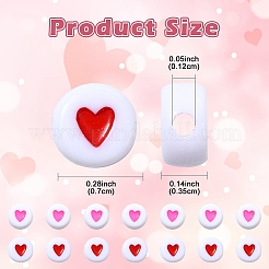 100 шт. Непрозрачные акриловые бусины&nbsp;MACR-YW0003-79A