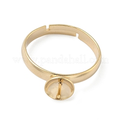 Регулируемые латунные колышки-штифты для полусверленных бусин&nbsp;KK-K414-02A-G