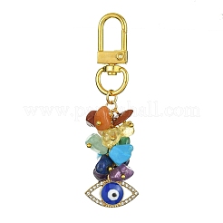 Decorazioni pendenti con perline miste e pietre preziose&nbsp;HJEW-JM01236