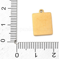 Pendentifs en acier inoxydable 304 émaillés&nbsp;X-STAS-I369-08G-02