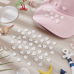 50 шт. пуговицы из натуральной ракушки с 2 отверстиями BUTT-AR0001-24