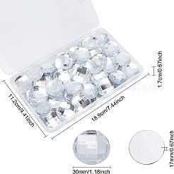 60 Stück facettierte Acryl-Cabochons&nbsp;OACR-FG0001-06