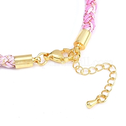 Браслеты из плетеного нейлонового шнура толщиной 4 мм&nbsp;FIND-A057-01G-19