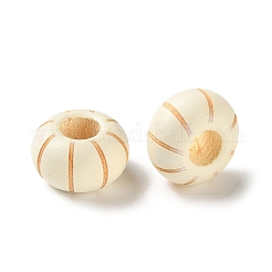 Cuentas europeas talladas en madera de schima&nbsp;WD-CBACBB7-02B