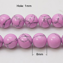 Filo di perline turchesi sintetici&nbsp;X-TURQ-H038-8mm-XXS14