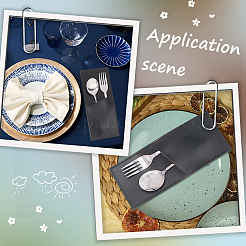 Сумка для хранения ножей и вилок из искусственной кожи&nbsp;LS-AJEW-WH20077-049B