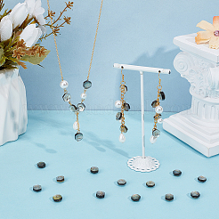 26 шт. 26 вида натуральных черных ракушечных шестигранных бусин&nbsp;FIND-PH0027-79