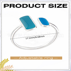 1 шт. латунные эмалевые манжеты для женщин&nbsp;RJEW-LP0002-32