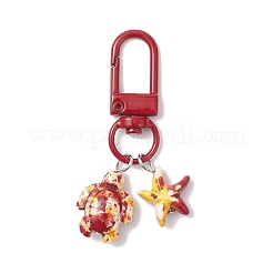 5 шт. подвеска из искусственной бирюзы в виде черепахи и морской звезды&nbsp;HJEW-JM04263