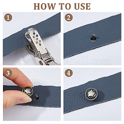 120 sachet de rivets décoratifs en alliage de zinc&nbsp;FIND-FH0017-90A