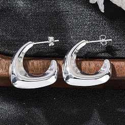 Orecchini a bottone in acciaio inossidabile 304&nbsp;EJEW-A125-35S