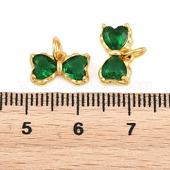 Messing Glas-Anhänger&nbsp;KK-K340-48G-05