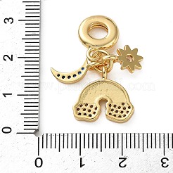 Подвески из латуни с микропаве&nbsp;KK-D221-05G