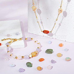 60 шт. 6 стиля натуральных смешанных драгоценных камней бусины нити&nbsp;G-PH0002-47