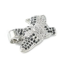 Латунные микро проложить кубического циркония подвески&nbsp;ZIRC-F138-04P