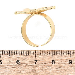 Anneaux ouverts de manchette en laiton&nbsp;LS-RJEW-Z129-02G-04