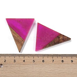 Pendentifs en résine & en bois&nbsp;WOOD-F015-06A