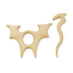 Broches en bois de ptérosaure&nbsp;JEWB-C010-01