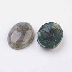 Natürliche indische Achat-Cabochons mit flachem Rücken&nbsp;G-G741-18x25mm-03