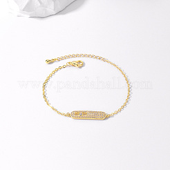 Элегантные латунные браслеты с овальными звеньями&nbsp;WT9592-1