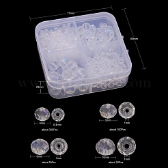 4 filo di perle di vetro placcato stile&nbsp;EGLA-YW0001-29