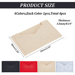 4 pièce de 4 couleurs de feutre de laine pour sac à main&nbsp;FIND-WR0006-71A