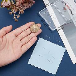 30 шт. 925 серебряные серьги-гвоздики с 1 шт. двухсторонней замшевой тканью для полировки серебра&nbsp;FIND-BBC0015-87