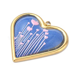 Подвески из нержавеющей стали 304 с эмалью&nbsp;STAS-K295-52G-01