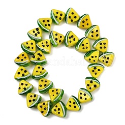 Бусины ручной работы в технике лэмпворк с неровностями&nbsp;LAMP-S070-01A