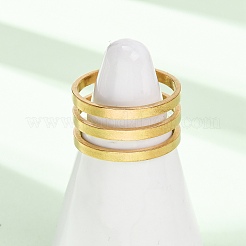 Offene Manschettenringe aus Edelstahl 304&nbsp;RJEW-P176-01G