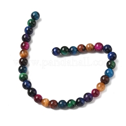 Природных тигровый глаз бисер нитей&nbsp;X-G-G101-6mm-6