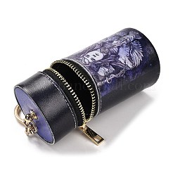 Lippenstiftbeutelhalter aus PU-Kunstleder mit Anhänger und Schlüsselanhänger&nbsp;KEYC-E039-01KCG-03