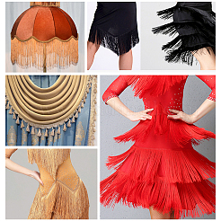 Dentelle à franges latine en polyester&nbsp;OCOR-WH0066-12A-04