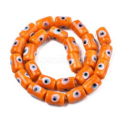 Fatti a mano a lume perle di malocchio&nbsp;LAMP-N029-013G