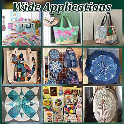 6шт 6 стиля прозрачный акриловый швейный шаблон&nbsp;AJEW-NB0007-76B