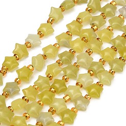 Natürliche Zitronen Jade Perlen Stränge&nbsp;G-Z080-A26-8mm