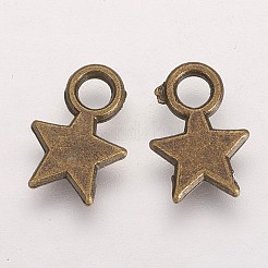 Breloque en alliage de style tibétain&nbsp;TIBEP-A123046-AB-FF