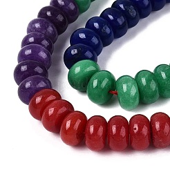 Chapelets de perles de jade blanche naturelle&nbsp;G-Q613-01F-42