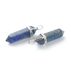 Natürliche Lapislazuli Anhänger hingewiesen&nbsp;G-M378-01P-A07