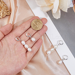 2 пара серег-колец из нержавеющей стали 201&nbsp;EJEW-HS00009